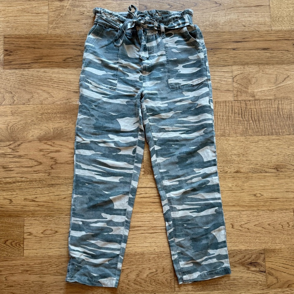 Lucky Brand Camo Linen-like Pants